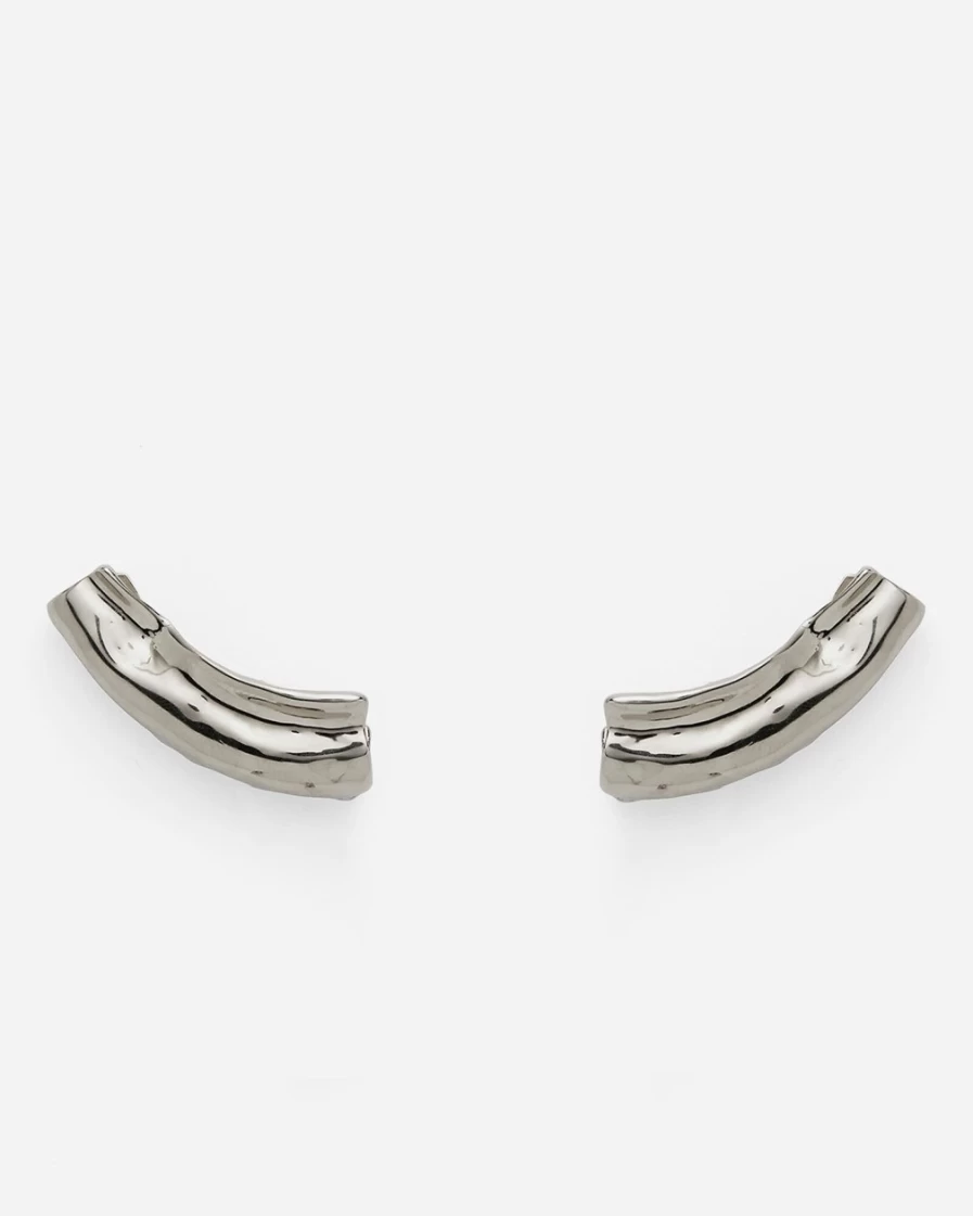 J.Crew Women's Silver Lady Grey Sheath Earrings | Elegant Sterling Silver Jewelry