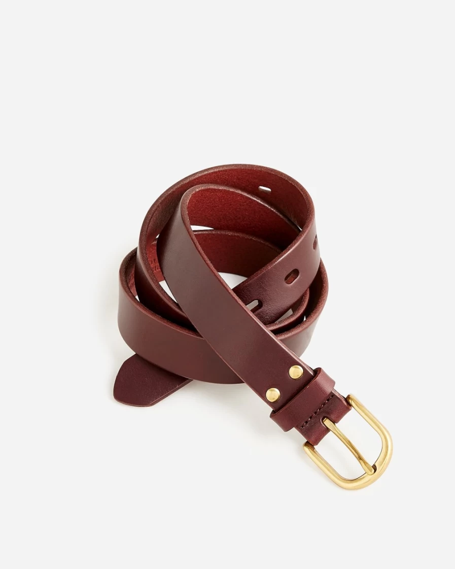 J.Crew Men's Wallace & Barnes Round-Buckle Belt in Woodland Brown