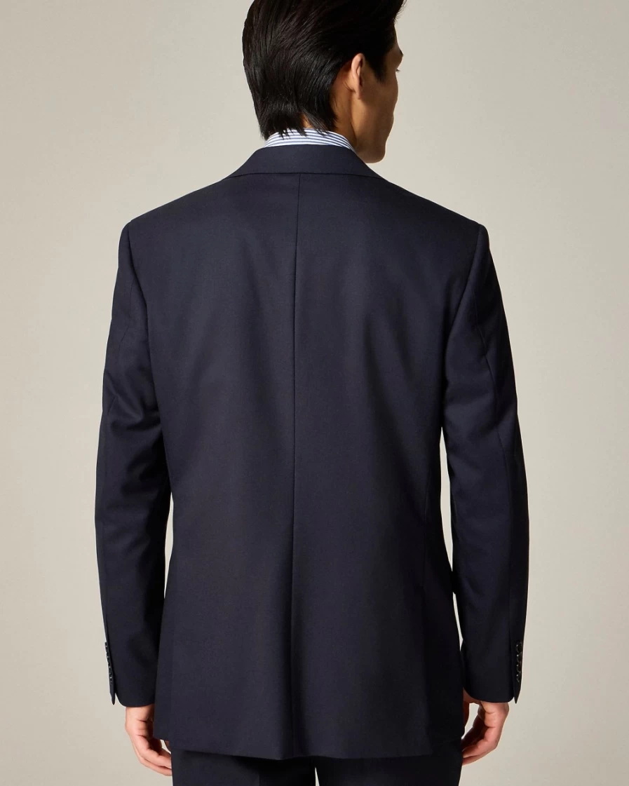 J.Crew Men's Crosby Italian Wool Suit Jacket in Deep Navy