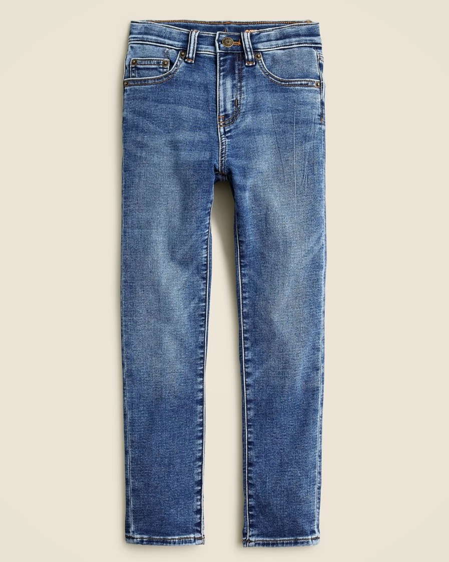 J.Crew Boys' Stretch Jeans in Thames Wash - Comfortable Fit for Active Kids
