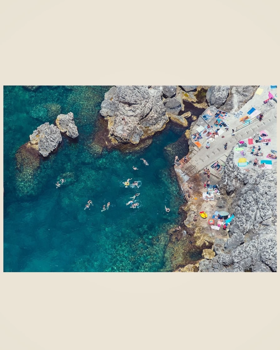 J.Crew Multi Color Lido Del Faro Swimmers by Gray Malin, Capri-Inspired Beachwear