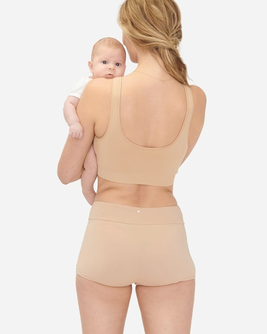 J.Crew Women's Sand Maternity & Postpartum Boy Shorts by Hatch®