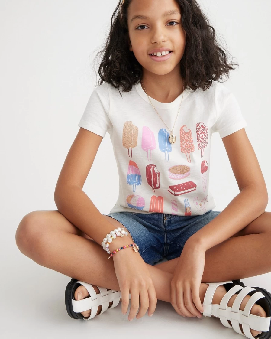 J.Crew Girls' Ice Cream Truck Graphic Short-Sleeve T-Shirt