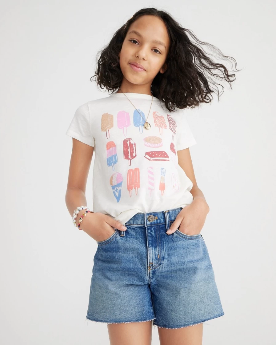J.Crew Girls' Ice Cream Truck Graphic Short-Sleeve T-Shirt