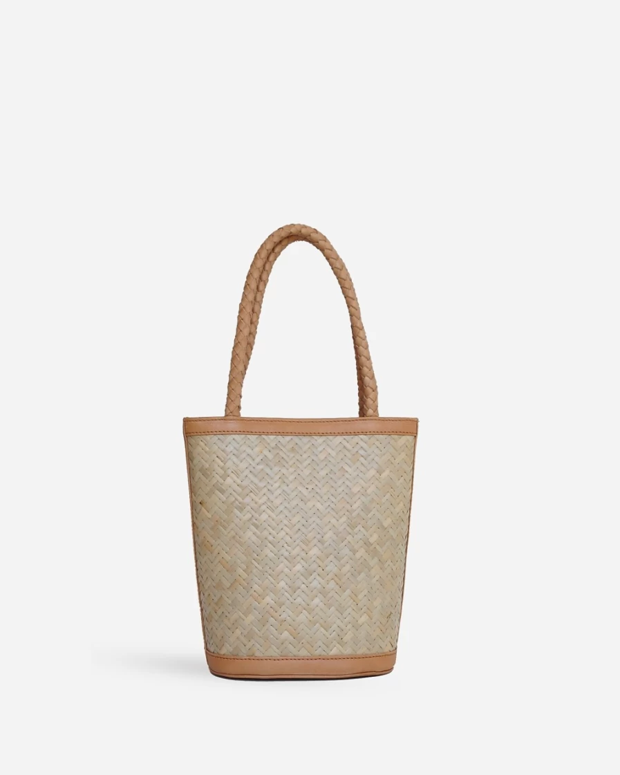 J.Crew Women's Natural Rattan Bonita Bag - Stylish Woven Handbag for Women