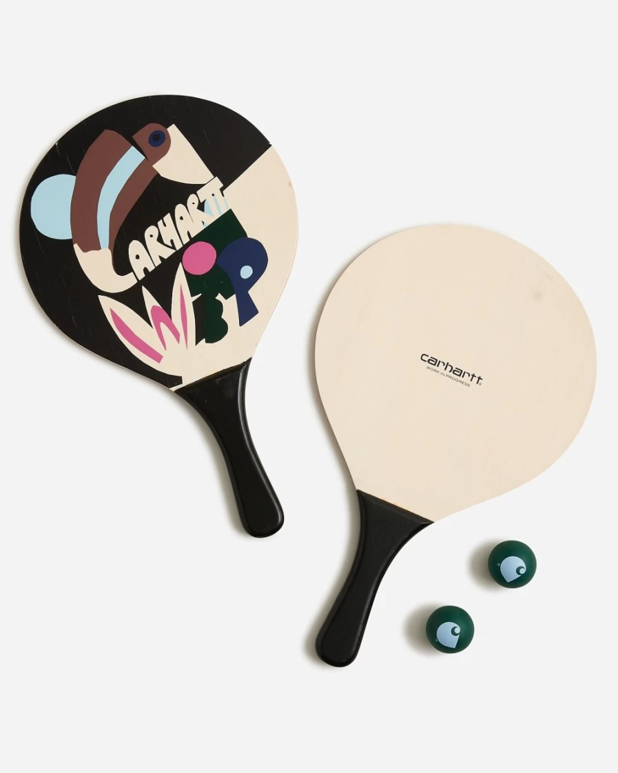 J.Crew Men's Multi Color Wood Tamas Beach Paddle Game
