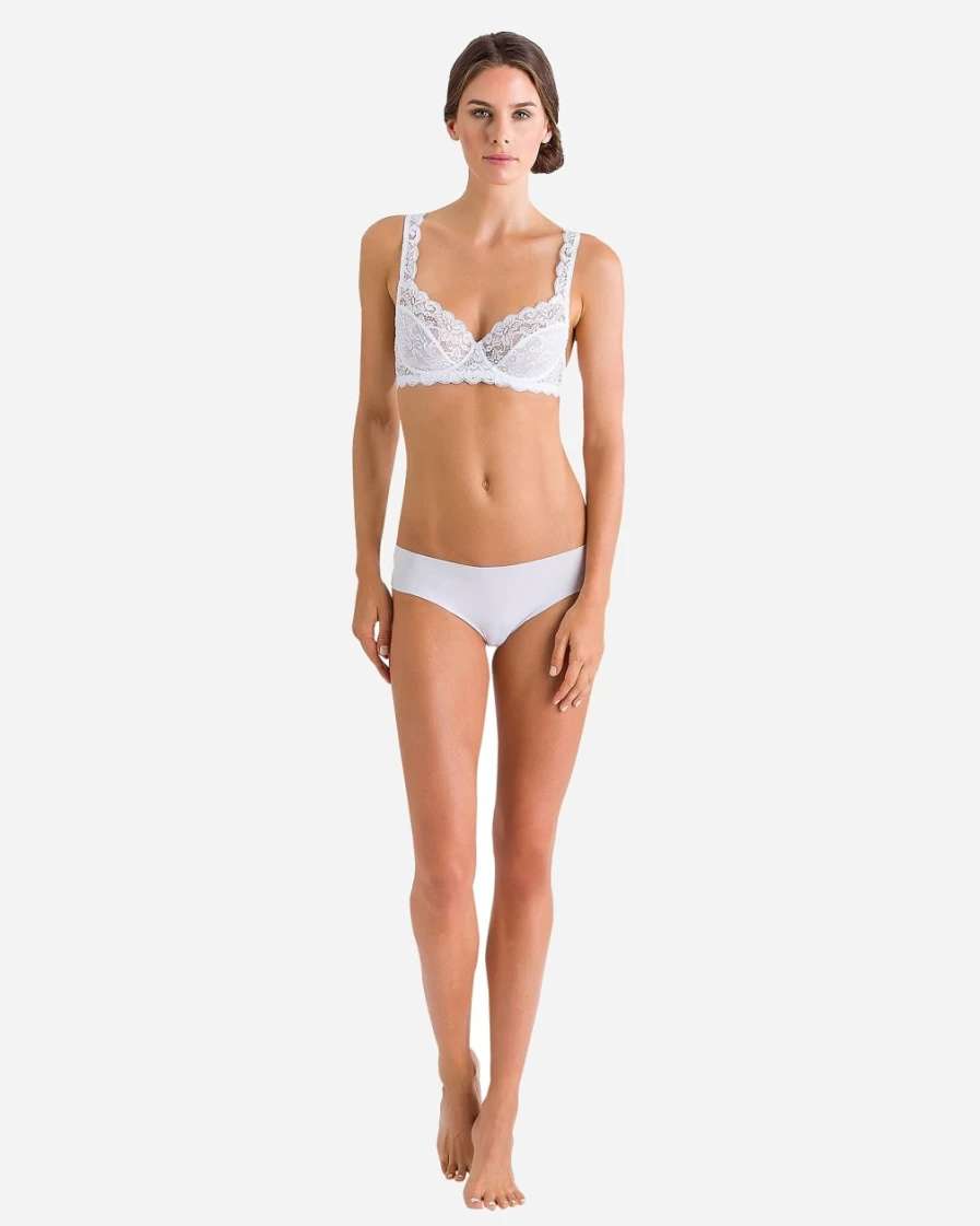 J.Crew Women's White Luxury Moments Underwire Bra – Hanro® Inspired Elegance