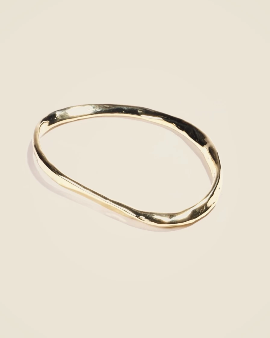 J.Crew Women's Gold Oblique Bangle Bracelet | Odette New York® Style