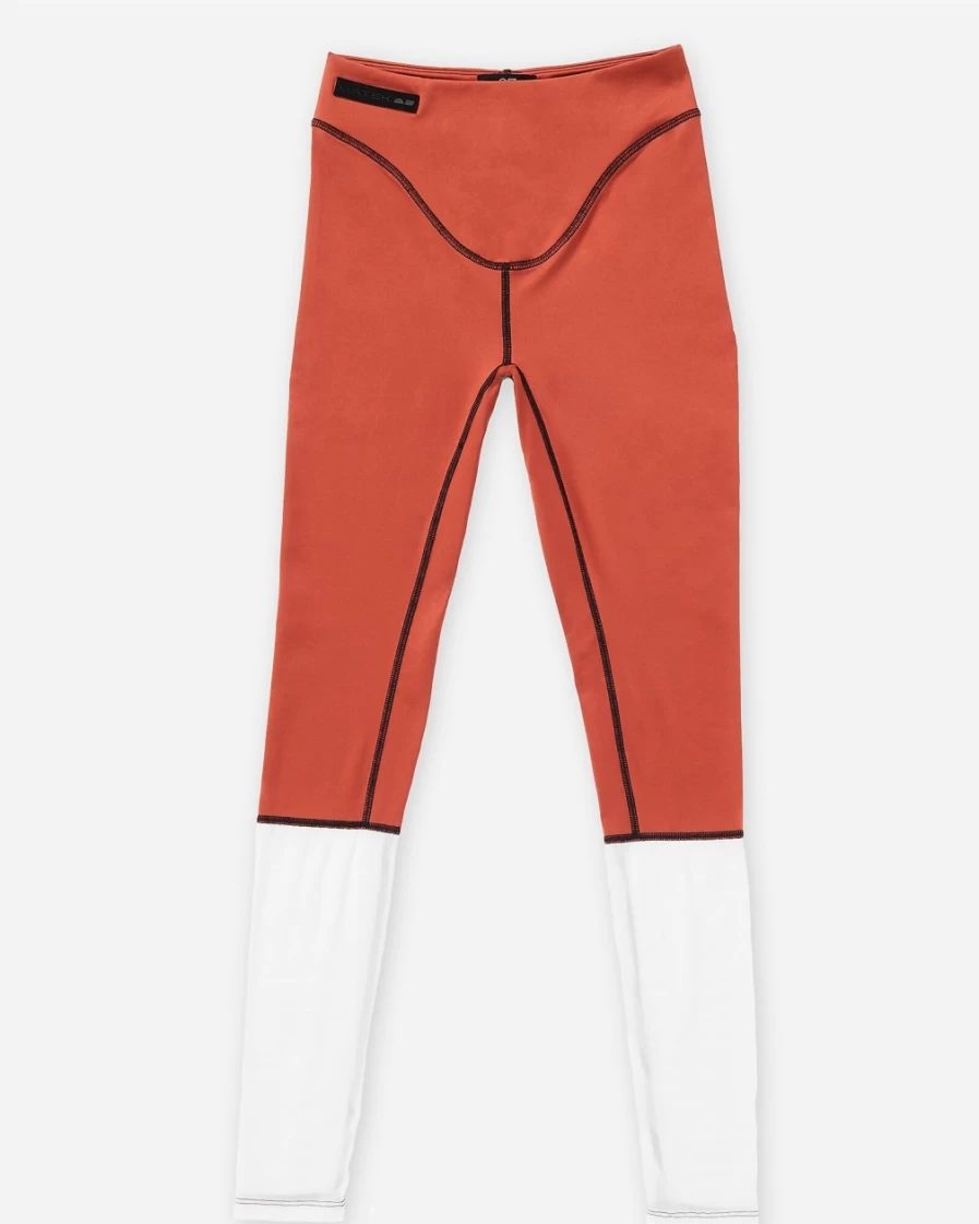 J.Crew Women's Red High-Waisted Leggings - Comfortable & Stylish Workout Yoga Pants
