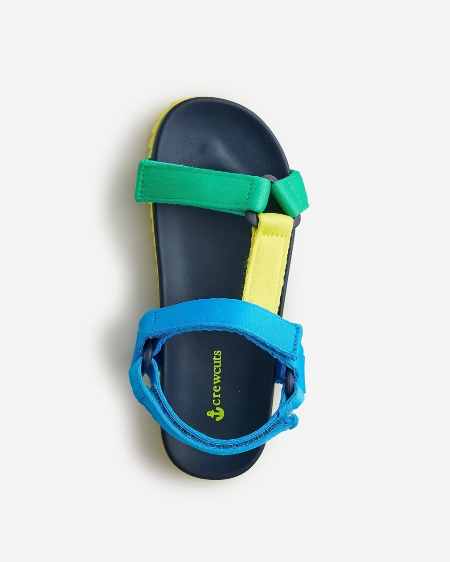J.Crew Boys' Sea Skyline Colorblock Sporty Strap Sandals for Kids