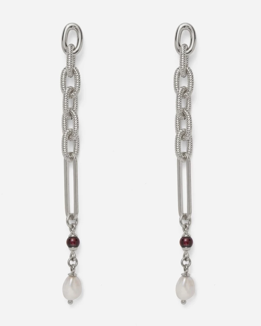 J.Crew Women's Silver Lady Grey Montage Earrings | Stylish Sterling Silver Jewelry