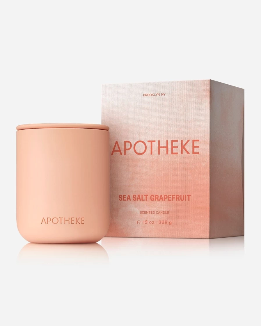 J.Crew Pink Grapefruit Sea Salt Scented Ceramic Two-Wick Candle