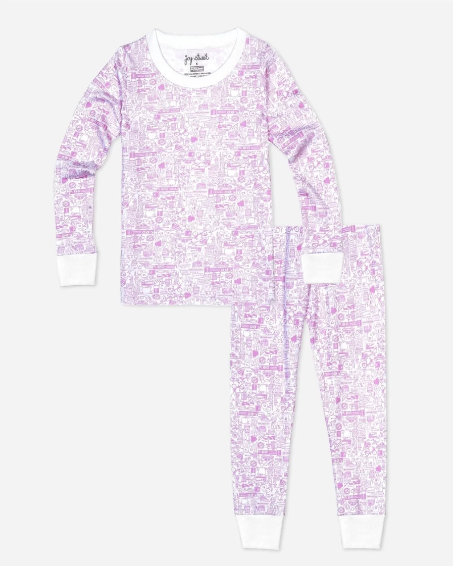 J.Crew Girls' Pink New York City Two-Piece Pajama Set | Joy Street Kids™