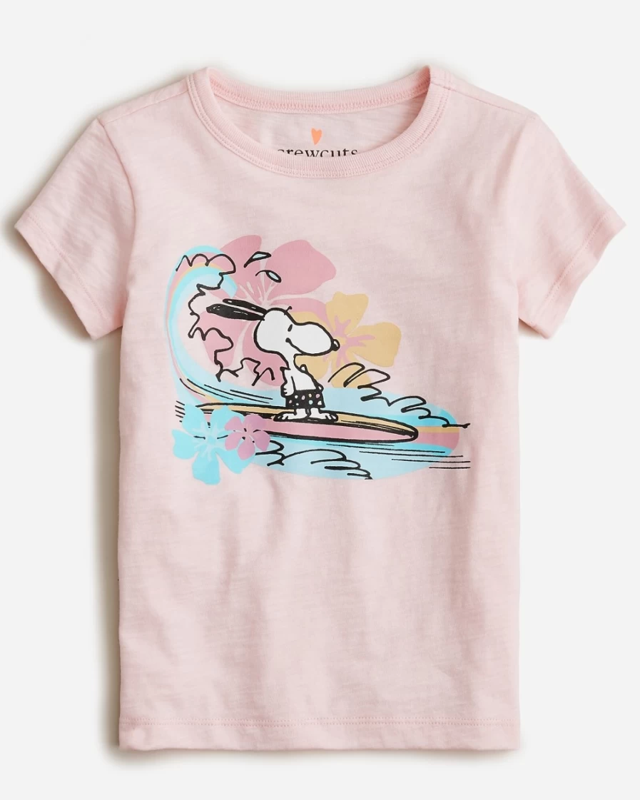 J.Crew Girls' Snoopy Floral Graphic Tee | Peanuts® X Crewcuts T-Shirt